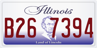 IL license plate B267394