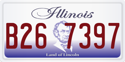 IL license plate B267397