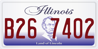 IL license plate B267402