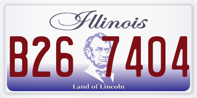 IL license plate B267404
