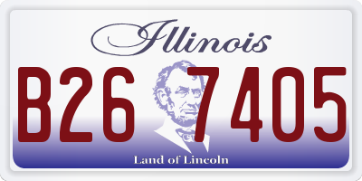 IL license plate B267405
