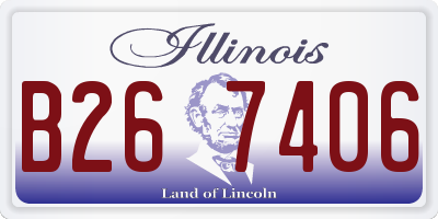IL license plate B267406
