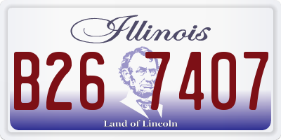IL license plate B267407