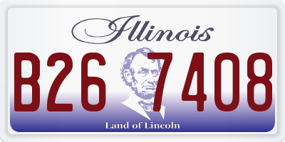 IL license plate B267408