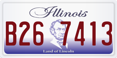 IL license plate B267413