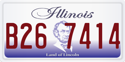 IL license plate B267414