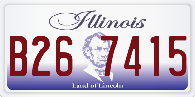 IL license plate B267415