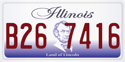 IL license plate B267416