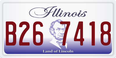 IL license plate B267418