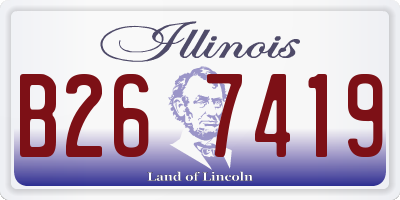 IL license plate B267419