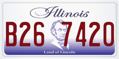 IL license plate B267420