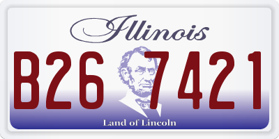 IL license plate B267421