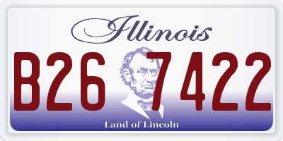 IL license plate B267422