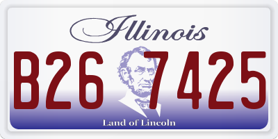 IL license plate B267425