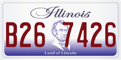 IL license plate B267426