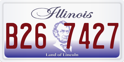 IL license plate B267427