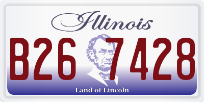 IL license plate B267428