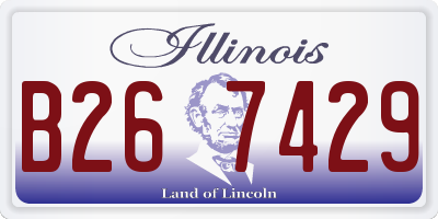 IL license plate B267429