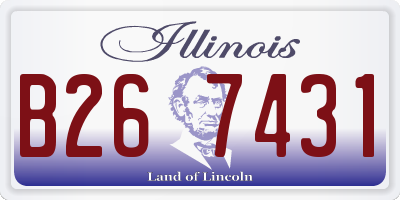 IL license plate B267431