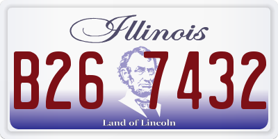 IL license plate B267432