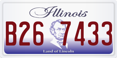 IL license plate B267433