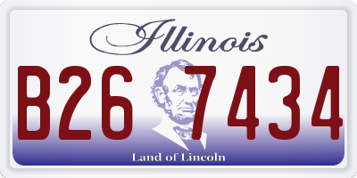 IL license plate B267434