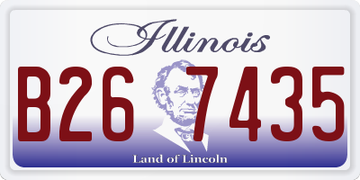 IL license plate B267435