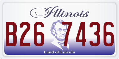 IL license plate B267436