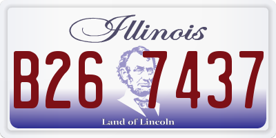 IL license plate B267437