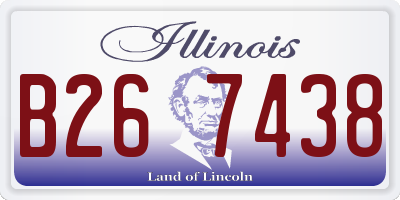 IL license plate B267438