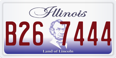 IL license plate B267444