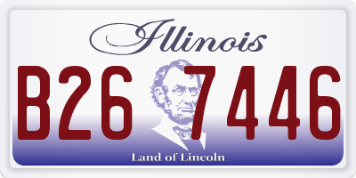 IL license plate B267446