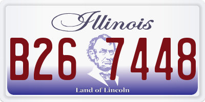 IL license plate B267448