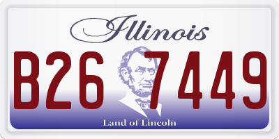 IL license plate B267449