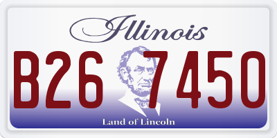IL license plate B267450