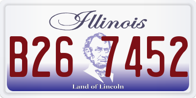 IL license plate B267452