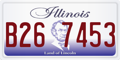 IL license plate B267453