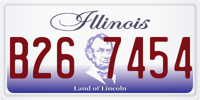 IL license plate B267454