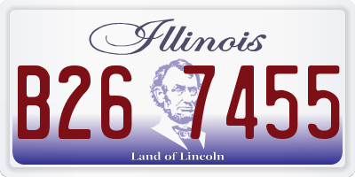 IL license plate B267455