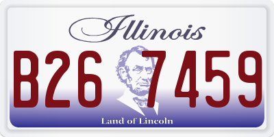 IL license plate B267459