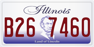 IL license plate B267460