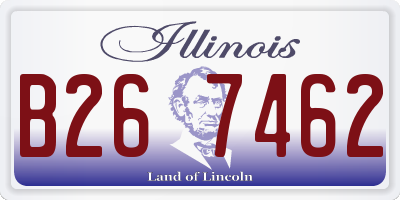 IL license plate B267462