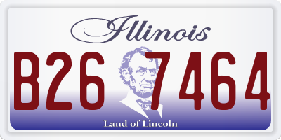IL license plate B267464