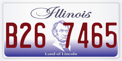 IL license plate B267465