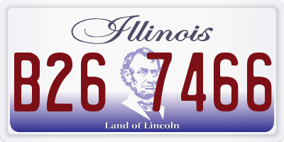 IL license plate B267466