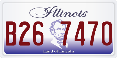 IL license plate B267470