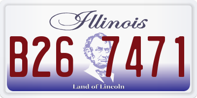 IL license plate B267471