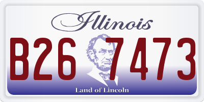 IL license plate B267473