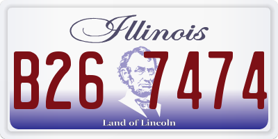 IL license plate B267474
