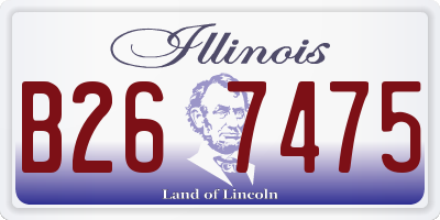 IL license plate B267475